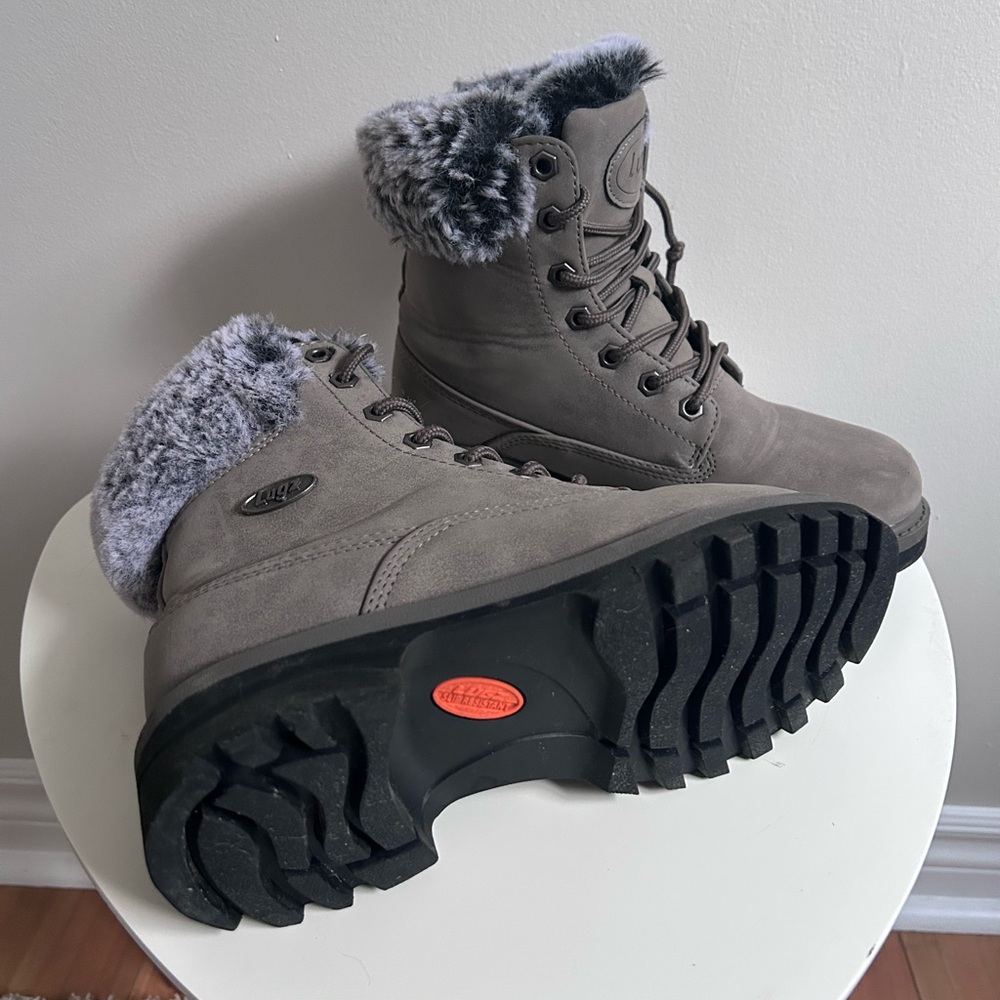Grey Winter Boots